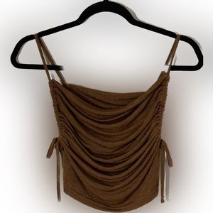 Brown Crop Top